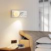 Luminária de Parede Moderna Simples Escandinava Hotel Multifuncional Quarto Cabeceira Rotativa Lâmpada LED com Interruptor Dropshipping Transfronteiriço