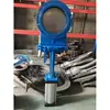 Válvula de Compuerta Cuchilla de Acero Fundido Neumática PZ673H/X-10C Válvula de Compuerta Cuchilla para Lodos DN100 150 200 300 400