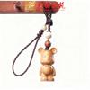 Yiming Xianyuan Cadena para Teléfono Móvil Colgante Elefante Sándalo Llavero de Coche Colgante Tallado Regalo Lindo para Hombres y Mujeres
