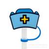 Tapa de Silicona Médica para Popote de Dibujos Animados Transfronteriza Cubierta para Popote Tapa Antipolvo para Taza de Té de Leche Tapón a Prueba de Polvo Accesorios Suaves de Goma para Popote