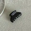 Pinza de garra de acetato estilo coreano Alan, tamaño mediano clásico, para peinados semi-recogidos, accesorio para el cabello tipo pinza de tiburón elegante y exquisito para la parte trasera de la cabeza