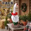 Navidad Transfronteriza 23 pulgadas Accesorios de Ganso para Porche, Varios Sombreros de Reno, Pajaritas de Árbol de Navidad, Decoraciones de Porche, Ganso Blanco Grande