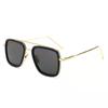 Gafas de Sol de Hierro Estilo Europeo y Americano Caja de Moda Gafas de Sol de Spiderman Gafas de Sol Retro que Cambian de Color para Hombres y Mujeres