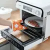 Guantes Gruesos para Horno de Microondas Resistentes a Altas Temperaturas Aislamiento Térmico Cocina Hogar Anti-Calor Especial para Horno Estufa Horneado Guantes Anti-Quemaduras