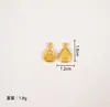 Guanyin Dorado Loto Amarillo Dios de la Riqueza Pulsera de Cuentas Budistas DIY Colgante para Collar Accesorios de Guanyin al por Mayor