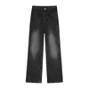 Soporta la personalización de jeans transfronterizos para hombre, pantalones de mezclilla de color claro con retazos deconstruidos holgados Xintang para hombre