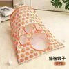 Anillo Juguete para Gato Papel Túnel para Gato Gatito Automasaje Bolsita de Taladro para Gato Ratón de Voz Canal de Rodillo Suministros para Mascotas