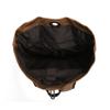 Nova Mochila Retro de Lona com Revestimento de Cola para Homens Cor Sólida Mochila de Viagem ao Ar Livre Grande Capacidade Fornecimento Transfronteiriço Europeu e Americano