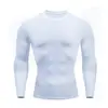 Ropa Base de Manga Larga Ajustada de Secado Rápido Transpirable para Hombre Ropa de Entrenamiento de Secado Rápido Mallas para Gimnasio Ropa Base de Baloncesto