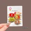 Pinzas florales para el pelo estilo coreano para niñas, pinzas dulces y coloridas para flequillo, pinzas de pico de pato de alta gama y exquisitas