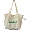 Bolsa de Ombro com Letra Moda Coreana Portátil Bolsa para Aulas Particulares de Aluno do Ensino Fundamental Leve para Viagem ao Ar Livre Compras Bolsa de Armazenamento
