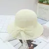 Sombrero de Verano para Mujer para la Costa Sombrero de Sol para Vacaciones Sombrero de Playa Sombrero de Paja de Ala Ancha para Viajes al Aire Libre Moda Coreana Sombrero de Sol