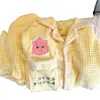Venda Direta da Fábrica Pijama de Veludo Espesso Coral para Mulheres Outono e Inverno Novo Conjunto Fofo de Duas Peças