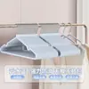 Cabides Grossos com Revestimento Plástico para Uso Doméstico e de Dormitório, Dupla Utilidade para Roupas Secas e Molhadas, Cabides Antiderrapantes e que Não Deixam Marcas para Adultos, Varal