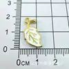 Acessórios DIY de Liga Metálica Transfronteiriços Gota de Óleo Folha de Bordo Pingente Folha Brincos Pendentes Pingente de Colar Pequenos Acessórios de Joia