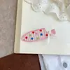 Pinza para el pelo de flor de lazo de dopamina coreana, clip BB de dibujos animados dulce y lindo, popular para mujer, estilo Ins, accesorios para el cabello versátiles