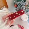 Pinza para el Cabello de Tela Vintage Roja Estilo Nuevo Pinza Lateral para Mujeres, Accesorio para el Cabello Pinza Bb de Gama Alta para Otoño e Invierno, para Cabello Suelto y Flequillo