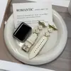 Correa de reloj Compatible con Xiaomi Mi Band 10 Pro, correa con patrón de trébol de cuatro hojas y lichi para 8 Pro, Redmi 654, pulsera para mujer
