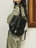 2026 Nuevo Modelo Mochila Cruzada de Mensajero de Piel de Oveja Curtida al Vegetal de Primera Capa, Gran Capacidad para el Trabajo, los Viajes Diarios y el Ocio