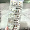 Grampo de Cabelo Pequeno Doce Feijão Strass Laço Estilo Coreano Nicho Retrô Amigo da Pele Presilha para Franja Menina Doce