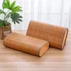 Alfombrilla Fresca de Bambú Tejido Verano Par de Almohadas Huecas Uso Doméstico Adulto Protección del Cuello Persona Sola Almohada Fresca Hueca