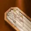 Regalo de Cumpleaños para un Amigo: Nuevo Pulsera Abierta de Serpiente Chapada en Oro con Incrustaciones Completas de Diamantes, Pulsera de Lujo Ligero
