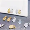 Colgante de la Fortuna de Cobre Chapado en Oro de 14K con Símbolos de la Fortuna Redondos y Ovalados, Conserva el Color, Pequeño Amuleto Atractor de Riqueza, Accesorio para Joyería DIY