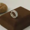 Anillos de Lujo Coreanos y Japoneses Micro-Incrustados, Anillos Abiertos de Moda Trendy Estilo Ins para Hombres y Mujeres, Anillos Populares de Moda de Banda Ancha