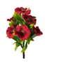 Nova amor-perfeito artificial tricolor 10 flores haste única para casamento, hotel e decoração de interiores, buquê DIY feito à mão