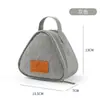 Nueva bolsa térmica infantil transfronteriza para estudiantes de primaria, mini bolsa triangular para bolas de arroz, linda y portátil lonchera, bolsa para snacks para exteriores