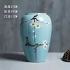 Vaso de Cerâmica Holly Salgueiro da Neve Salgueiro Prateado Diâmetro Grande Planta Verde Simples Mesa de Jantar Ajuste de Água Arranjo de Flores Enfeites