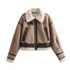 Para Aliexpress Popular Exportação Transfronteiriça Estilo Europeu e Americano Moda Feminina Versátil Jaqueta Curta Jaqueta