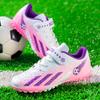 Explotaciones transfronterizas fabricantes en stock cabello liso deportes al aire libre para niños hombres y mujeres uñas rotas antideslizantes zapatos de fútbol en stock venta al por mayor
