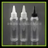 Frasco squeeze cilíndrico pontudo de 120ml amostra enchimento de água pote de bico pontudo frasco de tinta sub-frasco de medicamento líquido pigmento frasco vazio