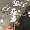 Conjunto de três peças de Halloween transfronteiriço de arte em ferro de fantasma para decoração de jardim, ornamentos brilhantes para gramado e jardim, decoração externa atacado