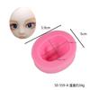 Molde de silicona para cara de muñeca, versión Q, molde de silicona para cara de muñeca de arcilla ultraligera y cerámica suave.