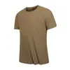 Nueva Camiseta de Hielo de Manga Corta para Hombre con Cuello Redondo para Verano, Top Deportivo y Casual para Correr para Hombre, Top Ligero y Transpirable para Hombre