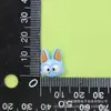 Mini Acessórios de Resina Coloridos Brilhantes Cabeça de Gato de Olhos Grandes Cola de Creme DIY Capa de Celular Cordão de Cabelo Acessórios de Cabelo Imã de Geladeira