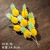 Palillos para Cócteles Creativos Palillos de Flor Decorativos Tenedores Desechables para Frutas Brochetas de Bambú Palillos de Fruta Tenedores Palillos para Frutas