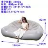 Nuevo sofá inflable con bomba de pie de PVC, sofá perezoso plegable con almacenamiento, respaldo inflable individual, reclinable