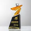 Trofeos de Cristal Creativos Personalizados para Reuniones Anuales de Empresa, Premios al Empleado Destacado, Premios de Competiciones Deportivas, Souvenirs con Grabado