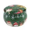 2021 Caja de Hierro Pequeña de Chocolate para Navidad Lata de Metal Hoja de Lata Creativa Tarro para Galletas y Caramelos Tarro para Velas de Navidad Listo en Stock