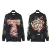 Sudadera con Estampado Retro Street Rock de Moda Hellstar de Manga Larga para Hombre y Mujer Corte Holgado
