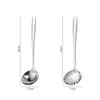Conjunto de Colheres de Sopa de Aço Inoxidável Transfronteiriço para Uso Doméstico, Colher para Fondue, Conjunto de Colheres Escorredoras, Utensílios de Cozinha para Hotel, Fabricante de Concha de Sopa Atacado