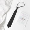 Corbata Pequeña Estilo JK Japonesa para Mujer, Estilo Universitario Ins, Unisex Estudiante 8cm Cremallera Perezosa Camisa Sin Costuras