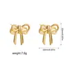 Brincos de argola em ouro 18k, superfície lisa, estilo simples, versáteis para o uso diário, brincos longos de aço inoxidável, joias transfronteiriças europeias e americanas