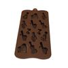 Molde de Silicona para Chocolate Caramelo de Azúcar QQ Herramienta para Hornear de Grado Alimenticio Combinación de Instrumentos de Guitarra Bajo Piano de 14 Piezas