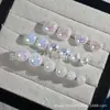 Aretes de Titanio Jiangtai F136 Perla de Sirena Cierre de Mariposa Cuerpo de Aleación de Titanio G23 Joyería para Piercings Aretes para Hélice Auricular