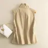 Colete Curto para Mulheres, Roupa Exterior Casual para Primavera e Outono, Novo Estilo 2026 Colete Solto