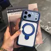 Adecuado para iPhone 17 Pro Max, funda de teléfono magnética con soporte mate, funda protectora magnética de cobertura total con sensación de piel para Apple 16